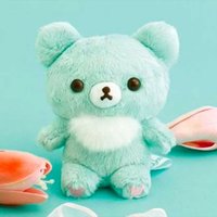 Strawberry Sakura Pink 10CM Rilakkuma Little Brother Color Bear Plush Toy 10th Anniversary Mint Green bear Plushie Stuffed doll