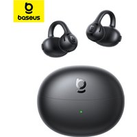 Baseus Bass BC1 Lite Open-Ear-Ohrhörer Clip-On-Kopfhörer Open-Ring-Komfort mit 2-Mikrofon-Klarsprechfunktion, IP55 Wasserdicht, 45 Std. Spielzeit