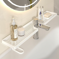 Multi-functional Universal Bathroom Storage Rack Mesh Simple Kitchen Storage Rack No-Drill Iron Sink Shelf Bathroom Sink