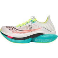 POIZON Saucony ENDORPHIN ELITE 2 Low top INCREDIRUN Toe Divider Carbon Plate Marathon Racing Running Shoes Unisex White