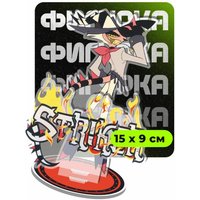 Acrylic Standee for Helluva Boss Moxxie Blitzo Loona Anime Cartoons Acrylic Stand Diy Acrylic Desktop Ornament Standing Sign