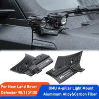 LC4WD 4x4 Accessories OMU A-Pillar Spotlight Mount Bracket Aluminum with Carbon Fiber For Land Rover New Defender 90/110/130