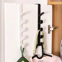 4pcs Door Hook Storage, Perfect for Organizing Bathrooms, Bedrooms, and Wardrobes, Equipped with Practical Storage Hooks