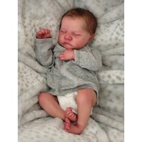 NPK 19inch Full body silicone vinyl Reborn Doll Levi Newborn Baby Size boy doll 3D Skin High quality Gift