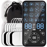 Pain Relief TENS Unit EMS Massager - Professional Muscle Stimulator For Back Shoulder Neck Fitness Recovery