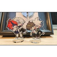 Nagito Komaeda Q Version Anime Acrylic Stand Danganronpa Desktop Display Accessories Cartoon Room Decor Kawaii Collection