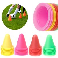 10 Pcs Skate Marker Cones Roller Football Marking Cup Marker Cones Slalom Roller skate pile cup Soccer Training Equipment