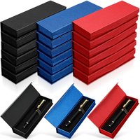 12Pcs Empty Pen Gift Box with Cushion Cardboard Collection Case for Pencil Ballpoint Fountain Pen Jewelry Pen Display Box