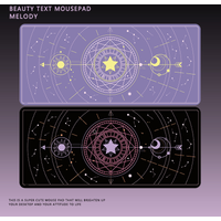 Original custom Star Moon Mouse Pad, Bedroom Table Pad, Girls' Anime Game Pad Creative Ins Style kawaii desk mat