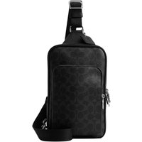 COACH With Cow Leather, Artificial Leather Sling Bag Small Men's Black
