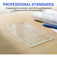 Outdoor Rubber Band Cutting Ruler Template for Making Accurate DIY Accessories for Enthusiasts