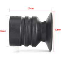 Scalability Rubber Cover Scope Lens Protective Extender Recoil Eye Hunting Optics Gated Protector Cap for Scope