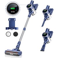 BUTURE Aspirateur Balai sans Fil, 33KPA/55 Min Aspirateur sans Fil Puissant avec Batterie Amovible, Mode Auto, Multi-Vitesses,Grand Écran, Brosse Anti-Emmêlement, Aspirateur Balai pour Tapis/Sol Dur