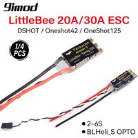 9IMOD FVT LittleBee 20A/30A ESC BLHeli_S OPTO 2-6S Brushless Speed Controller Supports Mulitshot DSHOT for RC FPV Drone