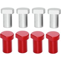 4 Stück Werkbank-Peg-Bremshunde, Holzbearbeitungs-Bankklemme, 19/20 mm Stopper aus Aluminiumlegierung, Werkstatt-Tischbegrenzungsblock-Werkzeuge