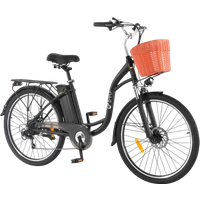 AliExpress DYU C6 Electric Bike 350W Motor 36V12.5AH Lithium Battery E-bike With Front Basket Adult City Commuter 26