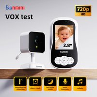 Baby Monitor 2.4G Wireless 2.8 "LCD Bidirectional Audio Night Vision Call Video Monitoring Baby Camera Temperature Detection