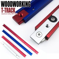 30 Type T Tracks 30-60cm, Aluminium Alloy Track Woodworking Miter Gauge Guide Chute T Slot Wood Tool for Saw Router Table Tools