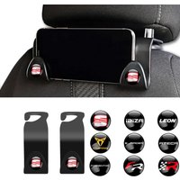 4pcs Car Hook Coat Bag Hanger Organizer Seat Back Hanging Holder For Seat Cupra Ateca Ibiza 6f Leon FR Cordoba Formentor Cover