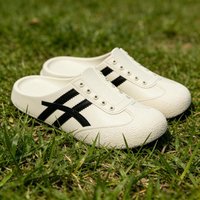 Brand Design Vulcanized Racing Shoes Women Summer 2026 Soft Light Weight Eva Outdoor Mules Slippers Plus Size Casual Clogs Shoes