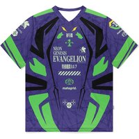 2026 New Men's EVA Unit-01 NERV Jersey Tee Neon Genesis Evangelion Anime Mecha Design Casual Streetwear Fan Apparel Y2k Tops