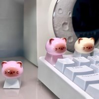 3D Puppet Cat Keycap Cute Cartoon Keycap ESC Keycaps for MX Switches Gaming Keyboards Handmade Keycap Gift