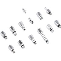 13PCS Bike Hydraulic Brake Bleed Connector Kit Aluminum Alloy Oiling Joint Adapter Set With M5 M6 Screws For Cycling Maintenance
