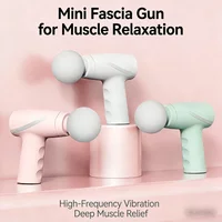 Portable Mini Handheld Deep Tissue Massager Fascia Gun Multi-Stage Vibration Muscle Relaxation Massage Equipment