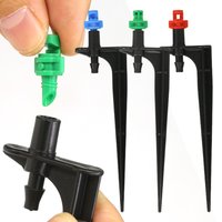 90/180/360 Degree Misting Nozzle 13cm Stake Sprinkler for 1/4"Hose Garden Irrigation Sprinkler Drip Watering Agriculture Sprayer
