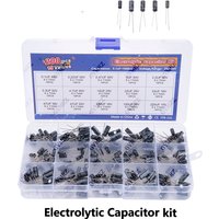 15Values 200pcs Electrolytic Capacitor Organization Storage 0.1-220uF Capacitors Assortment Box Kit 0.22UF 0.47UF 47UF 22UF 33UF
