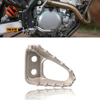 Motorcycle CNC Stainless Steel Rear Brake Pedal Step Tip Plate For KTM XC XCF XCW SX SXF EXC EXCF TPi 6Day 250 300 350 2017-2023