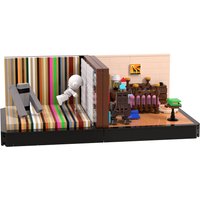 MOC Interstellar Murphy's Study Bricks Model Space Movie Interstellar Bookends Building Blocks Assembly Toys Kids Birthday Gifts