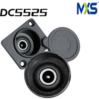 Ladeanschluss für E-Bike-Lithiumbatterie: XLR 3-Pin Buchse RCA DC5525 DC5521 Steckdose mit Staubschutz