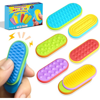 6-Pack Magnetic Fidget Sliders for Adults Sensory Toys for Autism, ADHD, Anxiety Relief Quiet Desk Toys for Office Travel