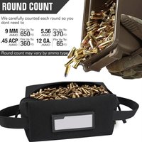 1000D Tactical Cartridge Bag - Ammo & EDC Gear Organizer for Hunting | Multipurpose Firearm Storage Box Case