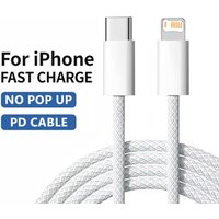 Braided 35W Fast Charge PD Cable For iPhone 13 14 Pro Max 11 12 mini X XR XS Max 7 8 Plus Quick Charging USB-C Data Cables 1m 2m