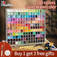 Pearlescent Solid Watercolor Set for Metallic Watercolor Paint Glitter Solid Pigments Portable Kit Artists Drawing Art Supplies