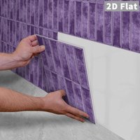 1/5/10 Pieces Of Thickened Foam Tile Stickers, Kitchen Backsplash, Living Room, Bathroom Decorative Peel & Stick Wall Sticker