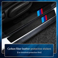 1/4/5/9Pcs Car Door Carbon Fiber Threshold Protector Decal for Bmw Performance M 1 2 3 4 5 6 7 Series X1 X2 X3 X4 X5 X6 X7