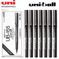 6 stücke Japan UNI Gel Stift Gerade Flüssigkeit 0,7/0,5mm Wasserdicht Kugelschreiber UB-155/177 Student Büro unterschrift Schreibwaren
