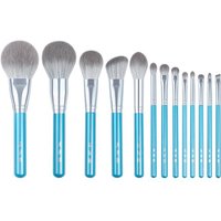 13pcs/set Blue Makeup brushes whole set Big Powder Blusher sculpting Eyeshadow make up kit smudge highlighter eyebrow lip brush