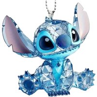 Cute Stitch Car Hanging Ornament, 2D Flat Acrylic Pendant, Rearview Mirror Decoration & Gift Toy