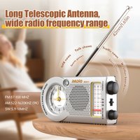 ABGI-FM AM SW Radio Portable High Sensitivity Mini Retro Clock Radios Handheld Rechargeable Radio For Elderly