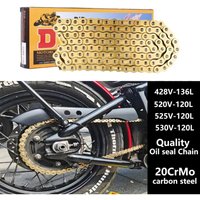 AliExpress NONE DID O-Ring 520 525 530 428 Chains 120 136 Links Motorcycle Chain Oil Seal Chain for Yamaha Suzuki Dirt Bike ATV Quad Motocross