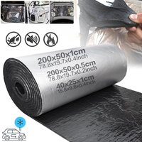 200x50cm 5/10mm Auto Geräuschdämmungsmatte Schalldämmung Wärmeisolierungsmatte Motorhaube Geschlossenzelliger Schaum Fahrzeugzubehör