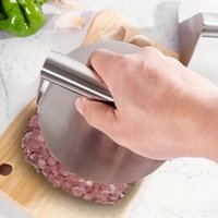 New Stainless Steel Smash Burger Press | Heavy Duty Patty Maker & Smasher Mold for BBQ, Grilling Kitchen (Non-Stick) image 4