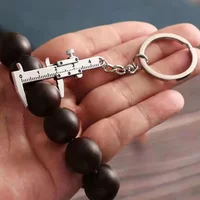 Tragbares Mini-Schmuck-Mess-Metalllineal und Mini-Messschieber-Schlüsselanhänger – DIY-Werkzeuge für präzise Messungen