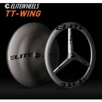 AliExpress ELITEWHEELS Time Trial Disc Wheels Carbon Fiber DiscTriathlon Wheelst front 3 Spoke Wheelset rear Disc Wheel For TT Bike Racing