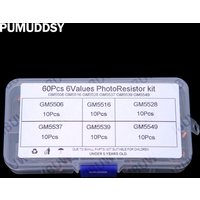 10Values 60PCS 5506 5516 5528 Light-sensitive resistive switch sensor mixed with photoresistor 5537 5539 5549