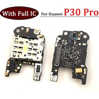 Board Sim Connector For Huawei P30 Pro Sim Card Reader Slot Socket Holder Flex Cable Replacement Parts